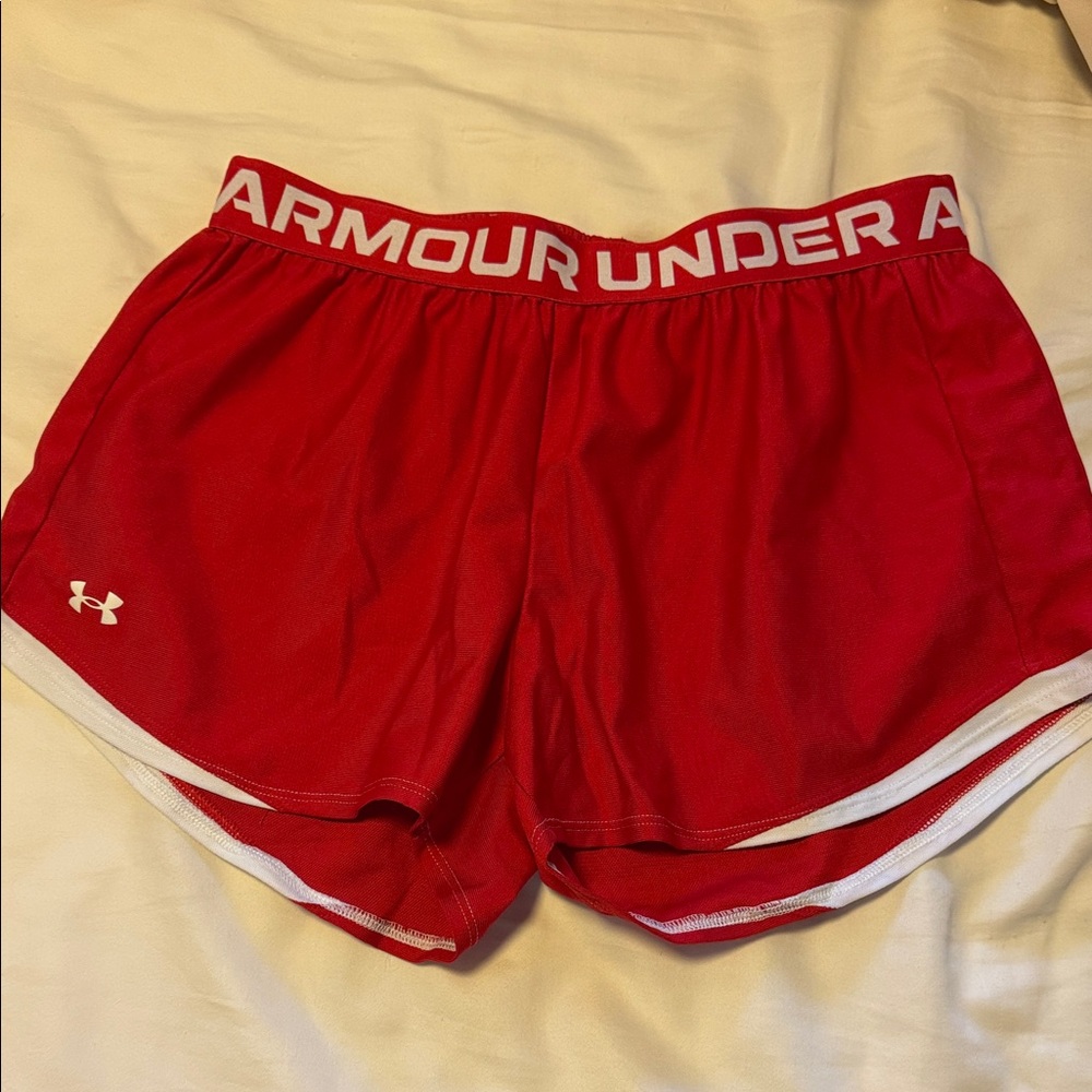 Under Armour Women's Athletic Red Shorts